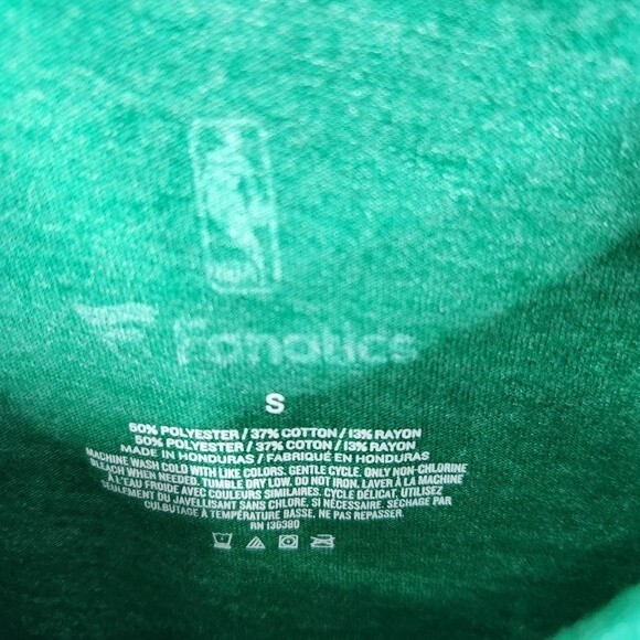 Fanatics Mens Boston Celtics Bean Town Big Letter Spellout Tee Size Small - Picture 4 of 5